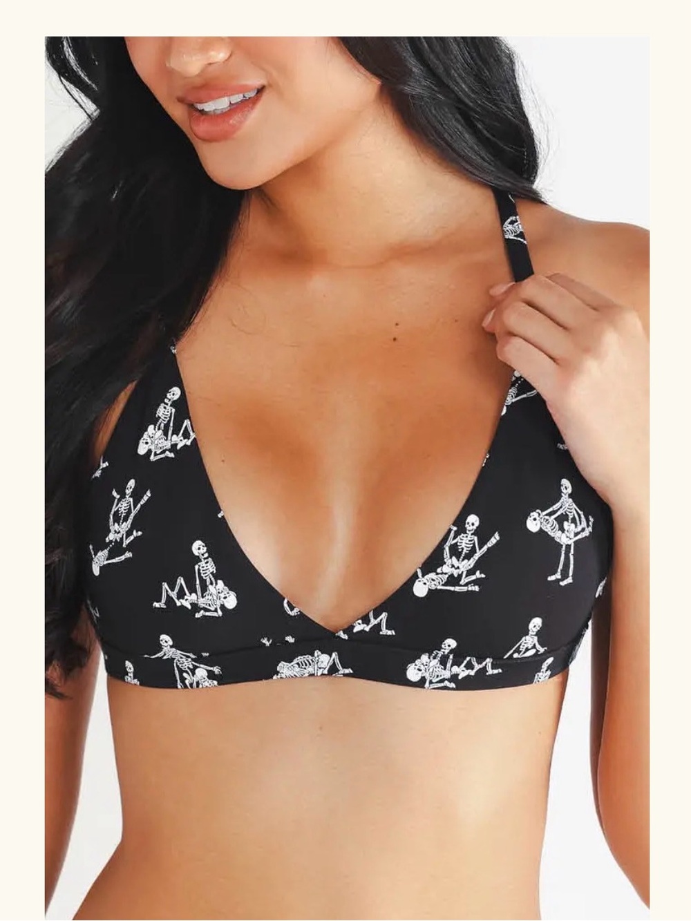 Shinesty triangle bralette bareback bones XL